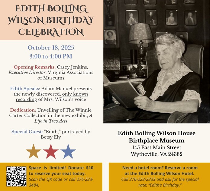 Edith Bolling Wilson Birthday Celebration